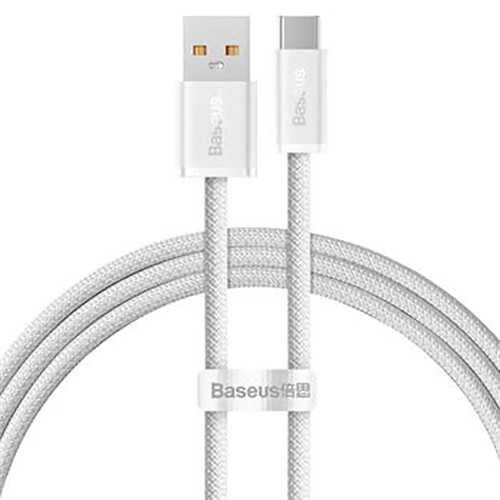 Baseus Câble USB / USB-C 1m 100W Blanc