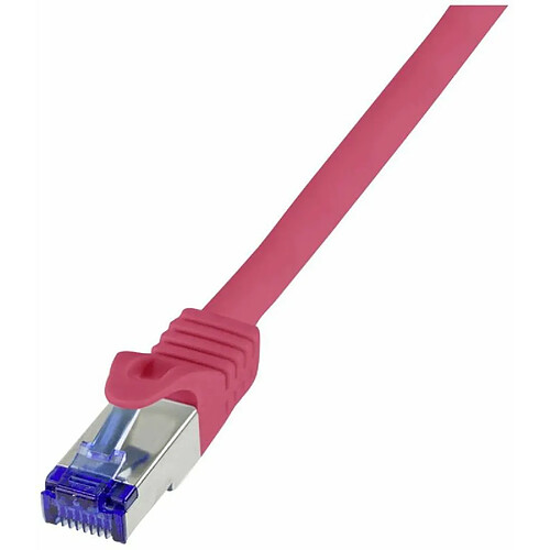 LogiLink C6A054S RJ45 CAT 6a S/FTP 2m - Rouge