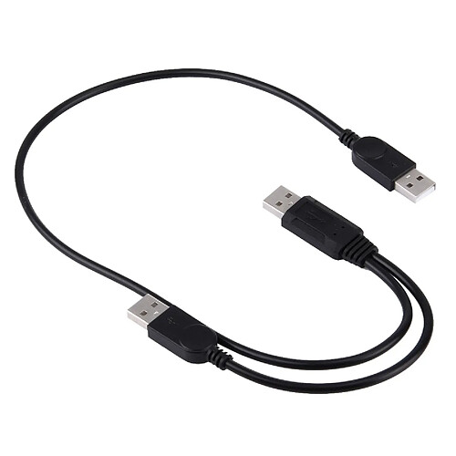 Wewoo Câble USB 2.0 à double connecteur - 50 cm