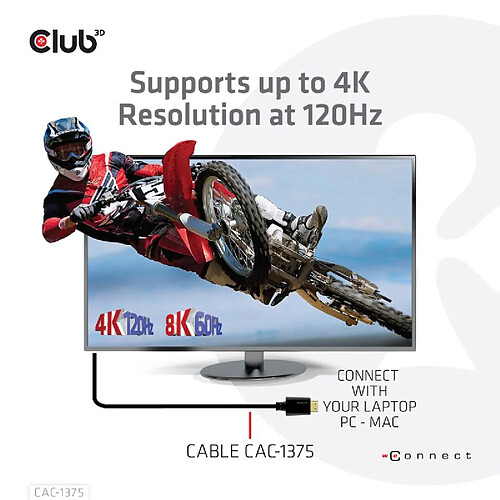 CLUB 3D CAC-1375 HDMI - 5 m - Noir