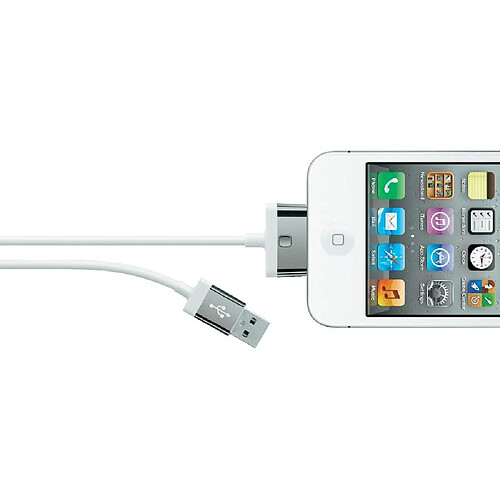 Belkin Câble de charge USB vers Apple 30 broches - 2 m - Blanc
