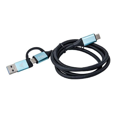 I-tec Câble USB-C - Noir, Bleu 1m