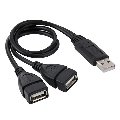 Wewoo Câble Double Adaptateur USB 2.0 - 30 cm