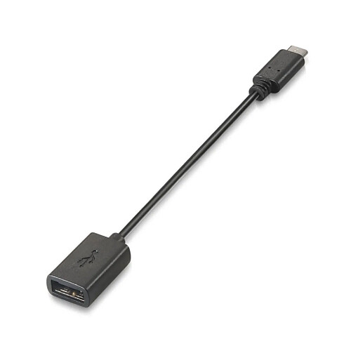 Aisens Câble USB-A vers USB-C - 15 cm - Noir