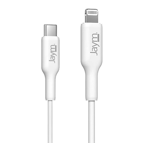 Jaym USB-C / Lightning MFI PD 3.0 - Blanc