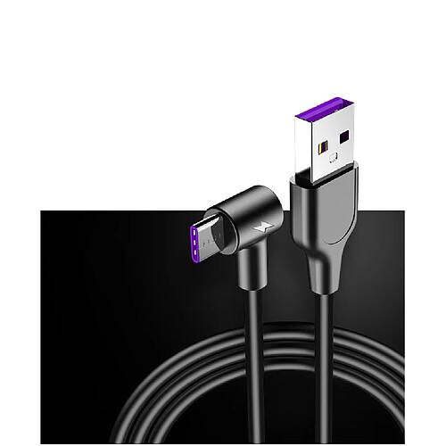 Shot Câble USB-C de charge rapide SuperCharge - 3 m - Noir