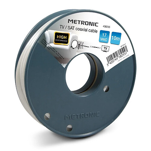 Metronic Câble Coaxial TV/SAT 17 VAtC - 10m
