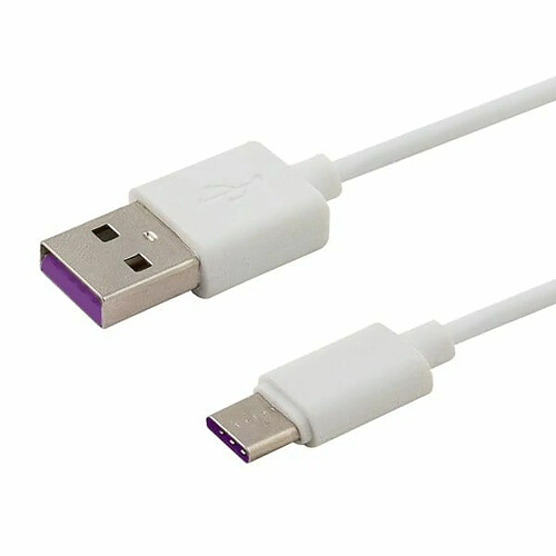 Savio Câble USB à USB C 5A - 1m Blanc