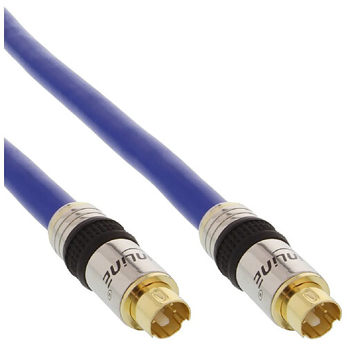 InLine Câble S-VHS 0,5m Bleu