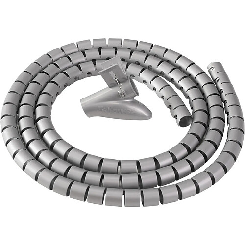 Fellowes Gaine de câbles Zip - 2m - Argent