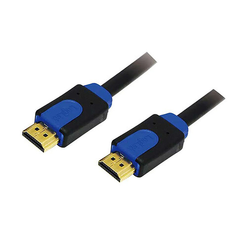 LogiLink Câble HDMI 15 m - Bleu/Noir