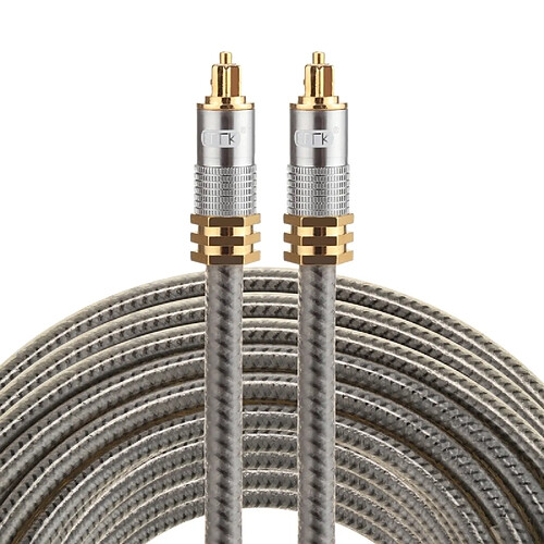 Wewoo Câble audio optique EMK YL-A - 10 m - Doré