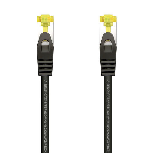 Aisens Câble Réseau RJ45 Cat.7 S/FTP - Noir - 0,5m