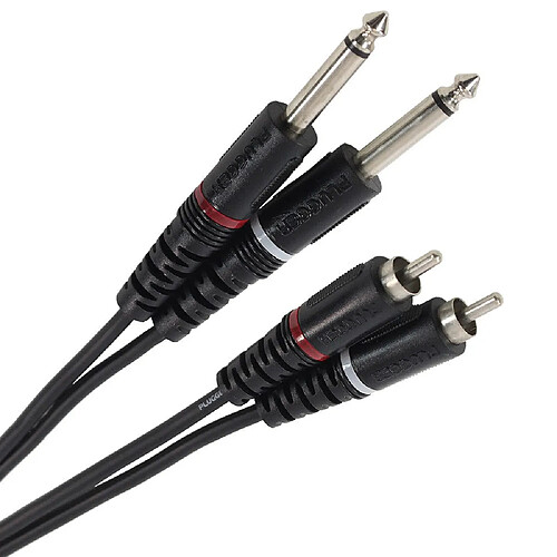 Plugger Câble RCA/Jack 6.35mm 3m