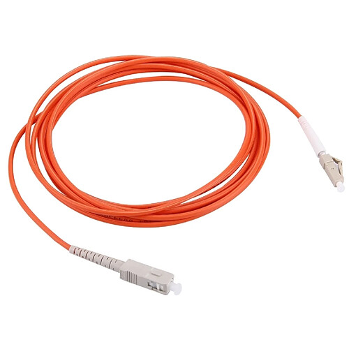 Wewoo Câble fibre optique LC-SC multicœur - 3 m - Multicolore