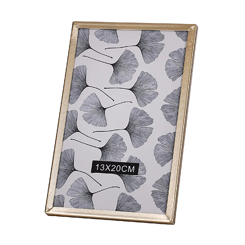 Toilinux Lot 2x Cadre photo design Gold Home - L. 13 x l. 20 cm - Doré