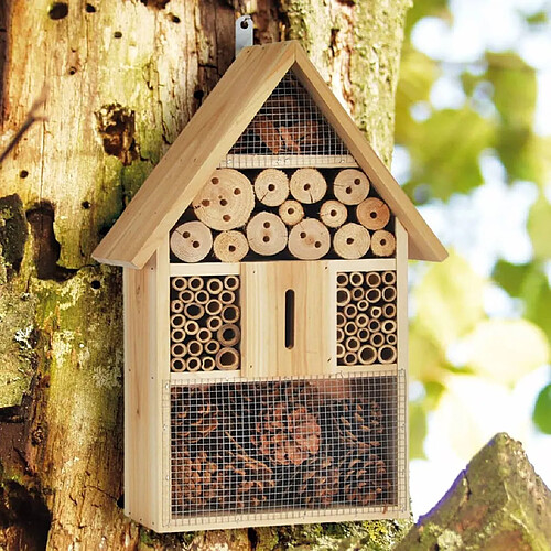 HI Nichoir à Insectes - Bois Naturel