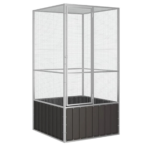 vidaXL Cage Anthracite 111x107x211,5 cm