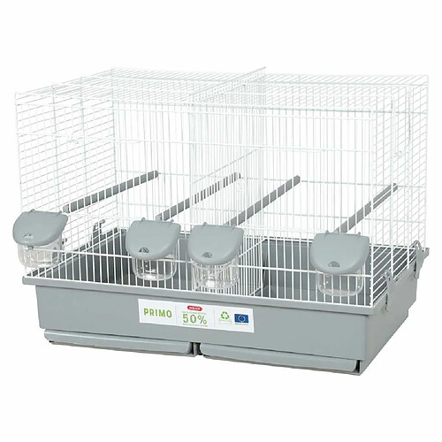 ZOLUX Cage Primo Éco-conçue 57 cm Blanc/Gris