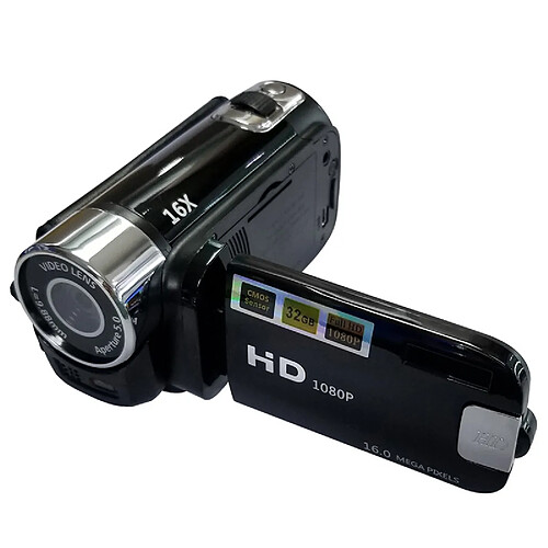 Appareil Photo Numérique Compact - Écran TFT Rotatif 2,7 Pouces - 16 MP - Vidéo 1080P - Zoom Numérique 16x - Lumière LED - Cadeau Pour Enfants, Débutants - 7
