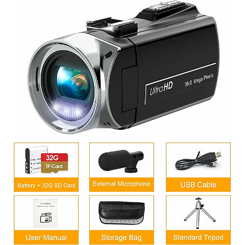 Vendos85 Caméscope vidéo 4K