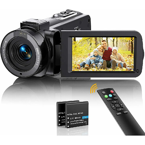 Vendos85 Caméscope FHD 1080P - Noir