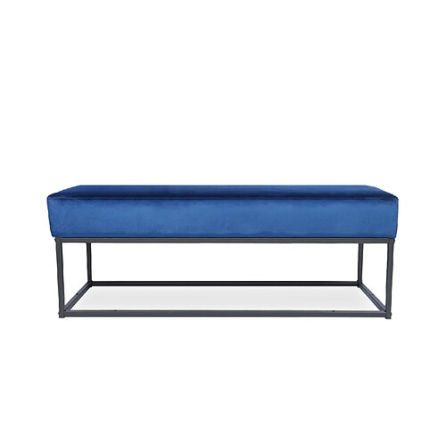 Banquette Clarisse en velours - Bleu