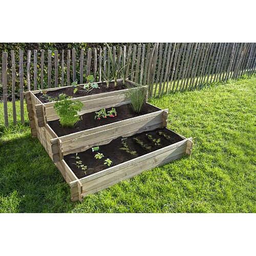 l'Héritier du Temps Carré Potager Escalier