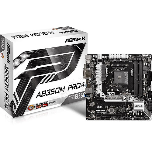 Asrock AB350M Pro4 · Reconditionné