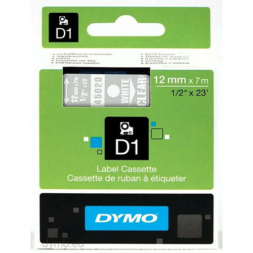 Dymo ruban étiqueteuse LabelManager - Transparent