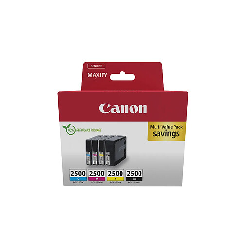 Canon Cartouches d'encre PGI-2500 - Noir et couleurs