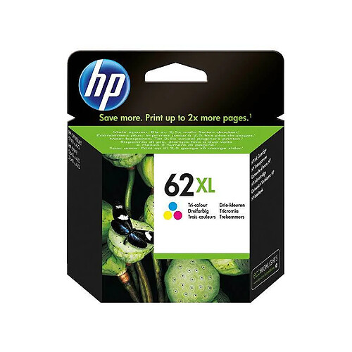 Hp Cartouche d'encre 62XL - Cyan magenta jaune