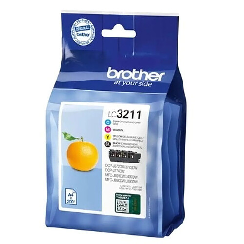 Brother Cartouches d'encre LC3211 - Noir/Cyan/Magenta/Jaune