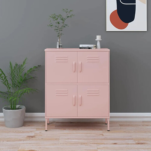 vidaXL Armoire de rangement Rose