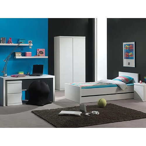 Vipack Caisson 2 tiroirs Lara - Blanc