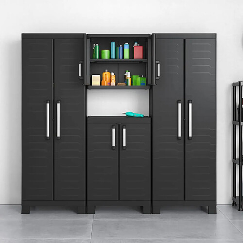 Keter Armoire de rangement polyvalente - Noir