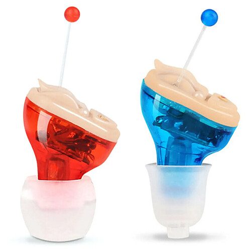 Amplificateur auditif digital - Rouge/Bleu