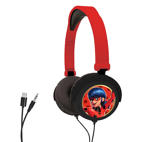 LEXIBOOK Casque Stéréo Miraculous - Pliable