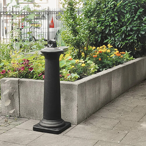 Rubbermaid Cendrier sur pied Tuscan - Noir