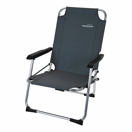 Bigbuy Chaise de jardin pliante - Gris foncé