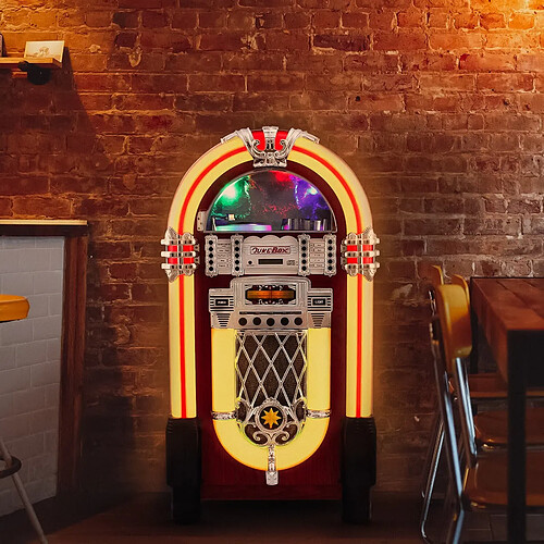 Monstershop Jukebox style rétro - Rouge