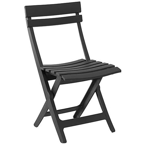 Grosfillex Chaise de jardin pliante Miami - Anthracite