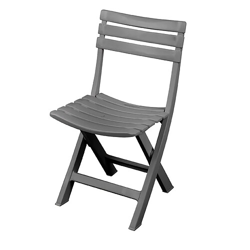 Sunnydays Chaise de jardin pliable - Gris anthracite