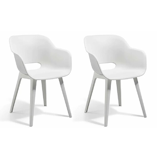 Keter Chaises d'extérieur Akola - Lot de 2