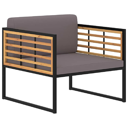 vidaXL Chaises de jardin lot de 2 - Acacia