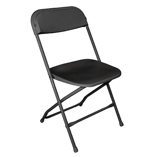 Bolero Chaises pliantes x10 - Noir
