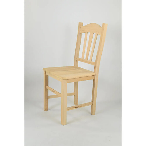 T M C S Tommychairs - Set 4 chaises Silvana pour cuisine et Bar, structure en bois de hêtre poli non traité 100% naturel et assise en Bois