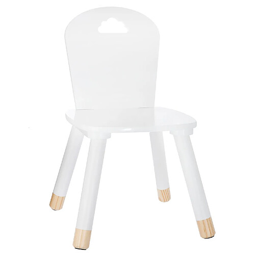 Atmosphera Chaise enfant en bois Douceur - Blanc