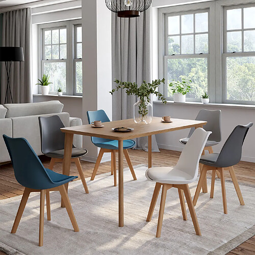 Idmarket Chaises scandinaves SARA - Lot de 6