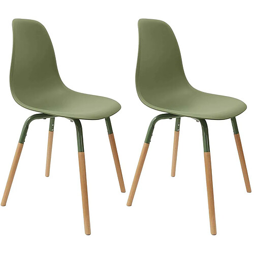 The Home Deco Factory Phenix (Lot de 2) - Vert